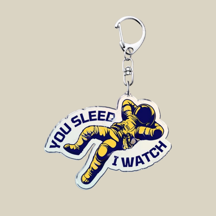 Přívěsek na klíče Bunnycat Space Mission Crest kovový klíčenka dárek