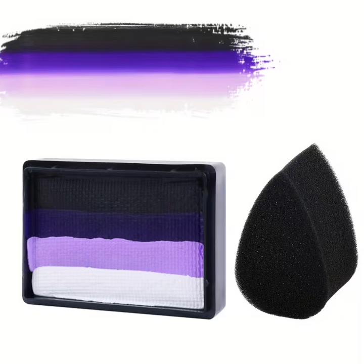Set di pittura per il corpo Rainbow Split Cake, trucco per il viso, trucco UV, Coppa del Mondo