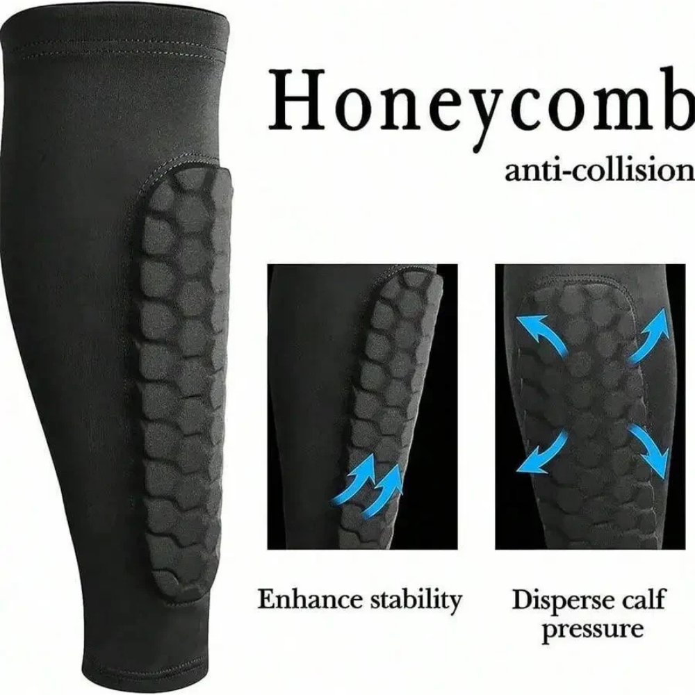World Cup Honeycomb Padded Football Shin Guard Soccer Socks