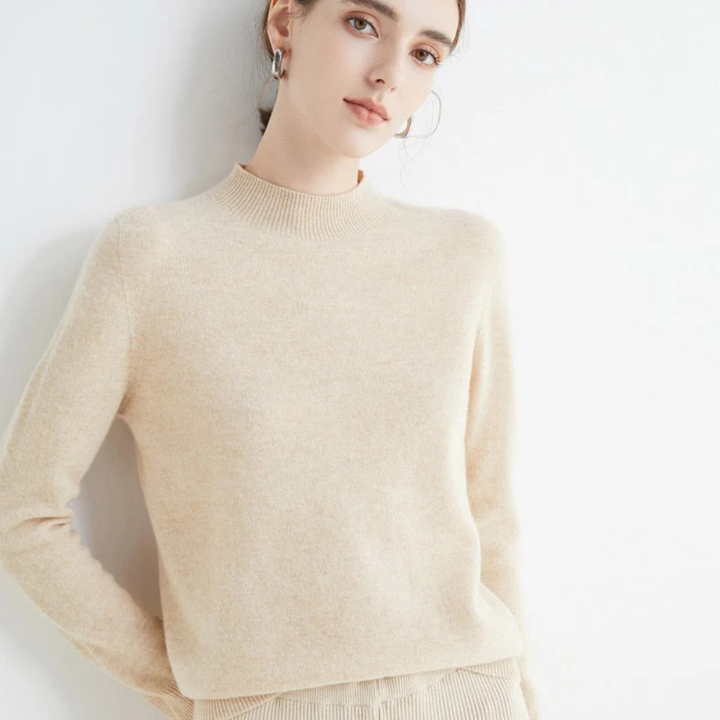 Maglione in cashmere e seta Maglione leggero a maglia Maglione in cashmere