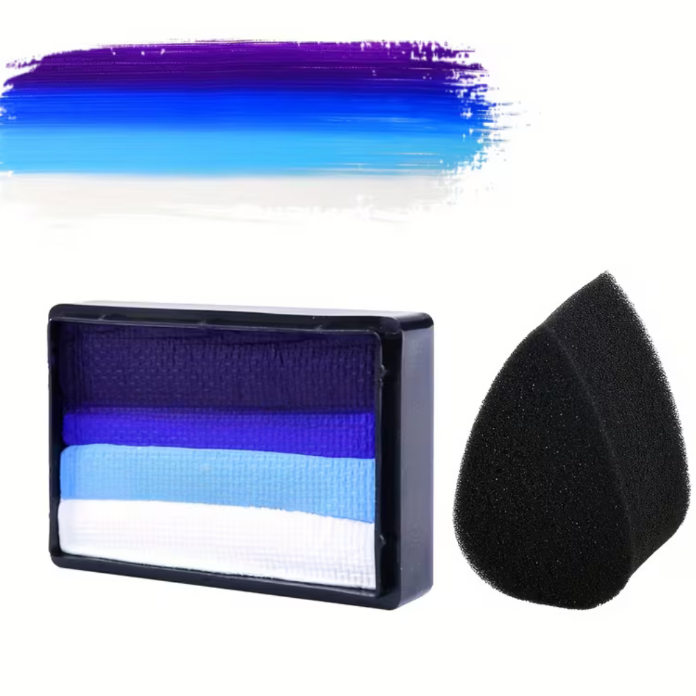 Set di pittura per il corpo Rainbow Split Cake, trucco per il viso, trucco UV, Coppa del Mondo