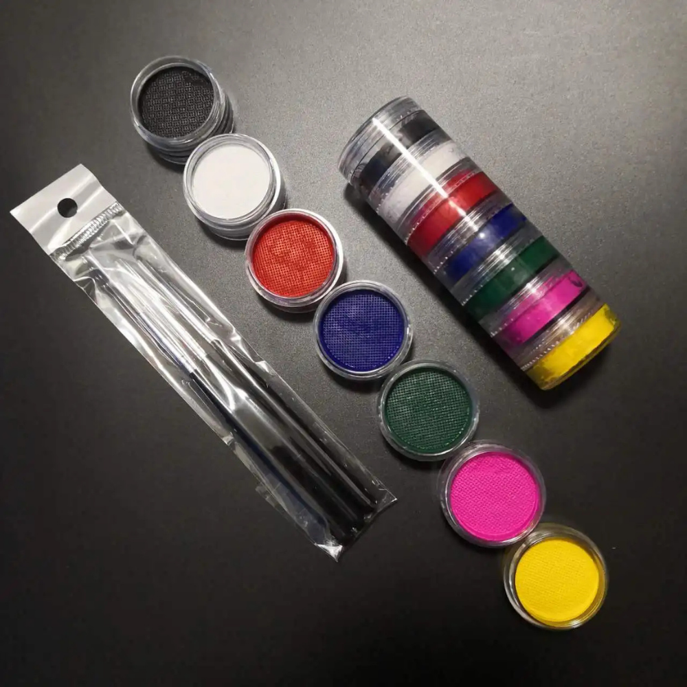 Body Paint Face Paint Set Rainbow Colors Washable Makeup World Cup