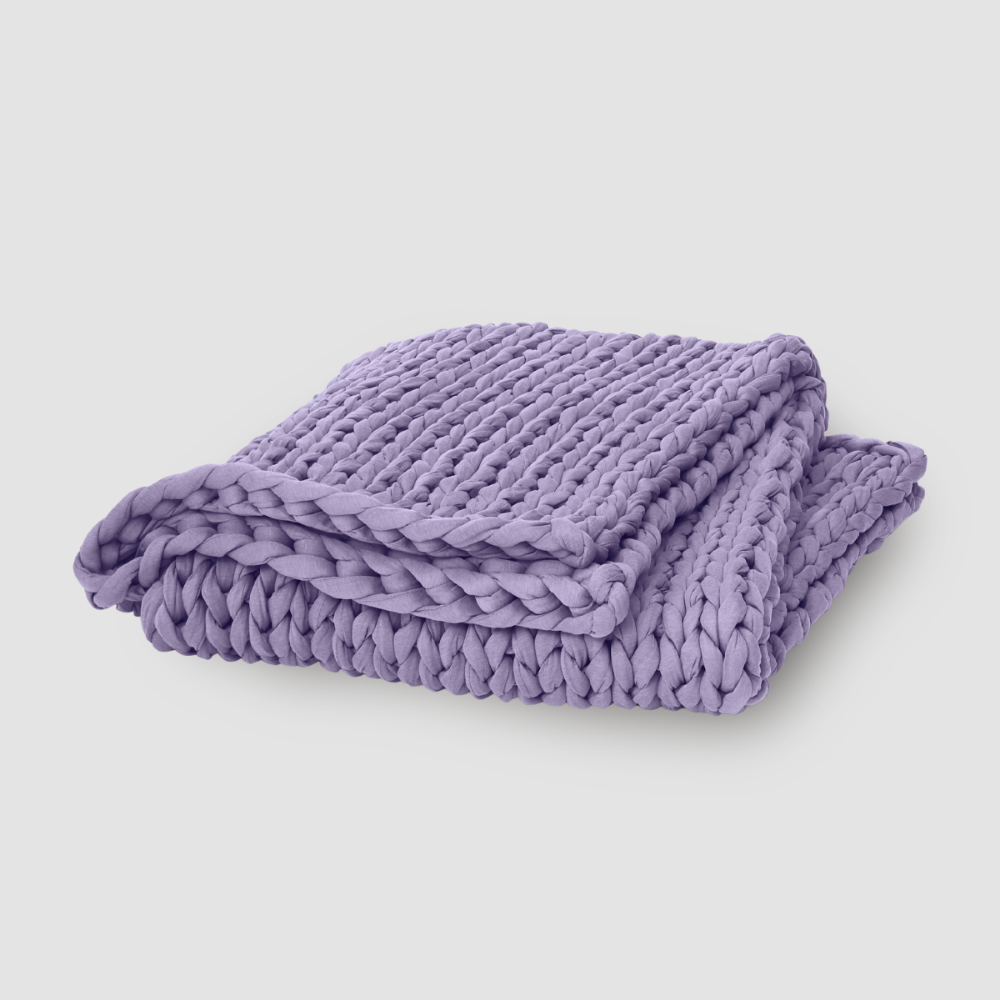 Coperta Ponderata Rinfrescante in Maglia Grossa per Dormire