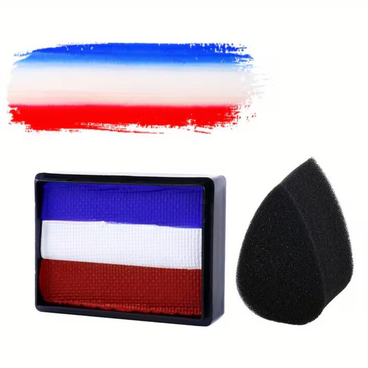 Set di pittura per il corpo Rainbow Split Cake, trucco per il viso, trucco UV, Coppa del Mondo