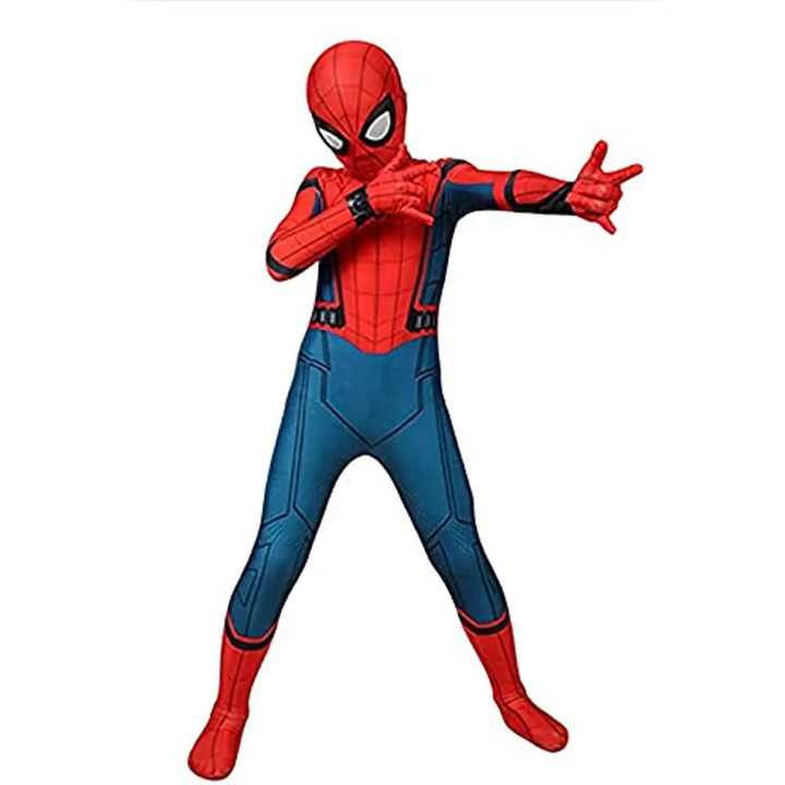 Superhelden-Kostüm Stretch Cosplay Bodysuit Masken-Set für Kinder und Erwachsene