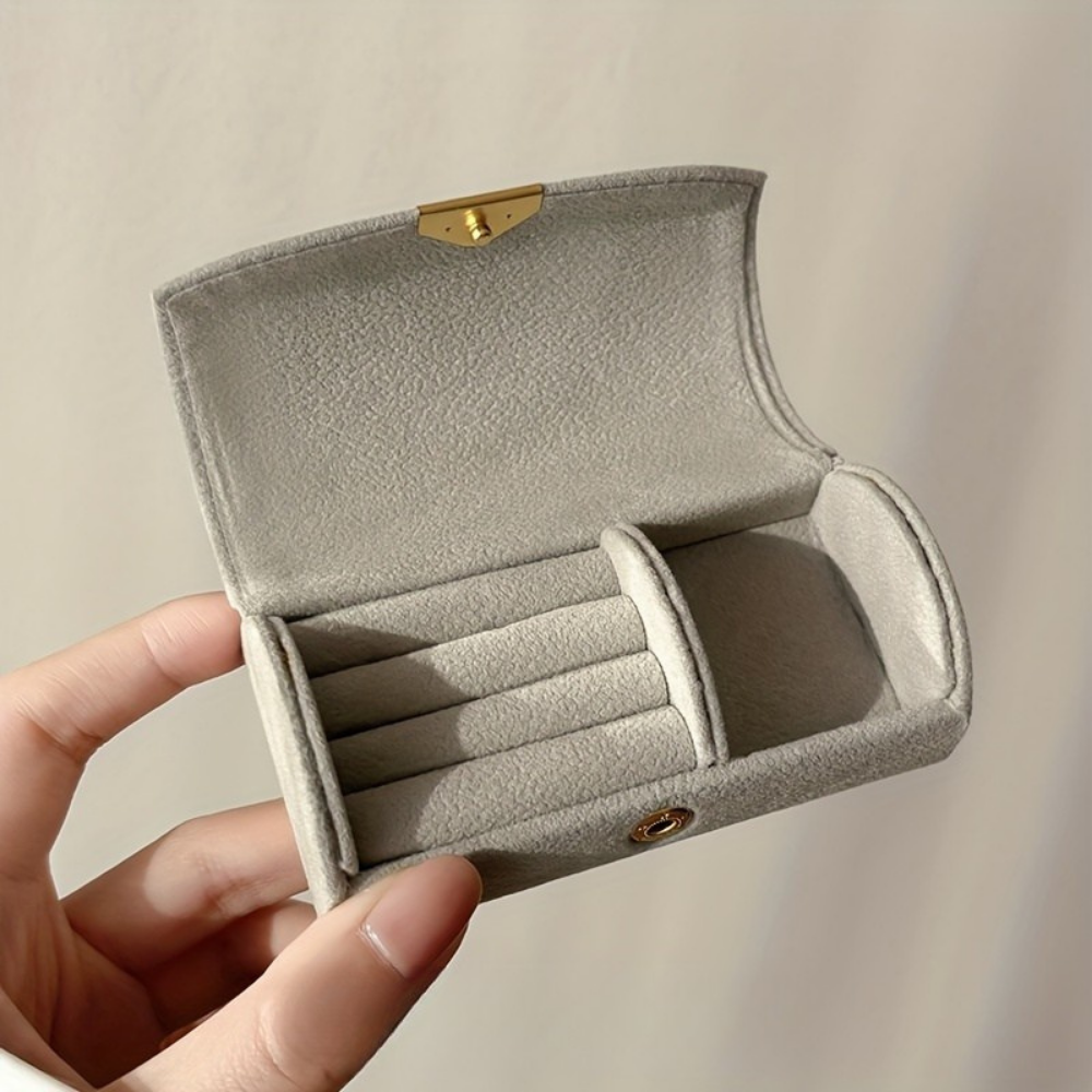 Schmuckkasten Reise-Organizer Samt-Etui Kompakte Aufbewahrung Muttertag