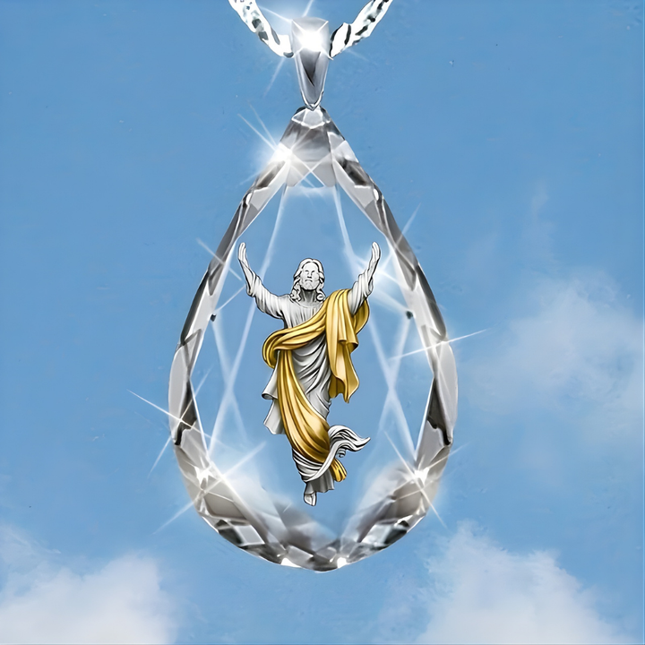 Náhrdelník Strom Života Přívěsek Krystal Sklo Elegantní