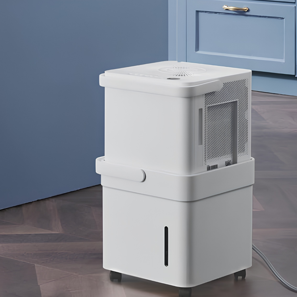 Deumidificatore intelligente portatile con serbatoio grande per il controllo dell'umidità domestica