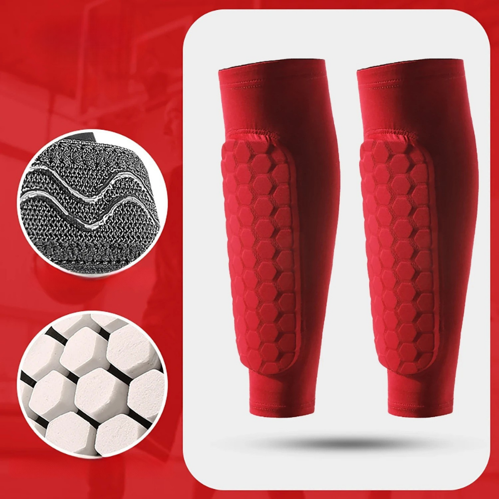 World Cup Honeycomb Padded Football Shin Guard Soccer Socks