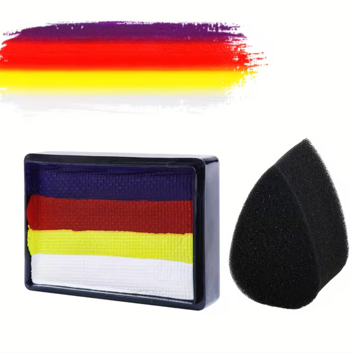 Set di pittura per il corpo Rainbow Split Cake, trucco per il viso, trucco UV, Coppa del Mondo