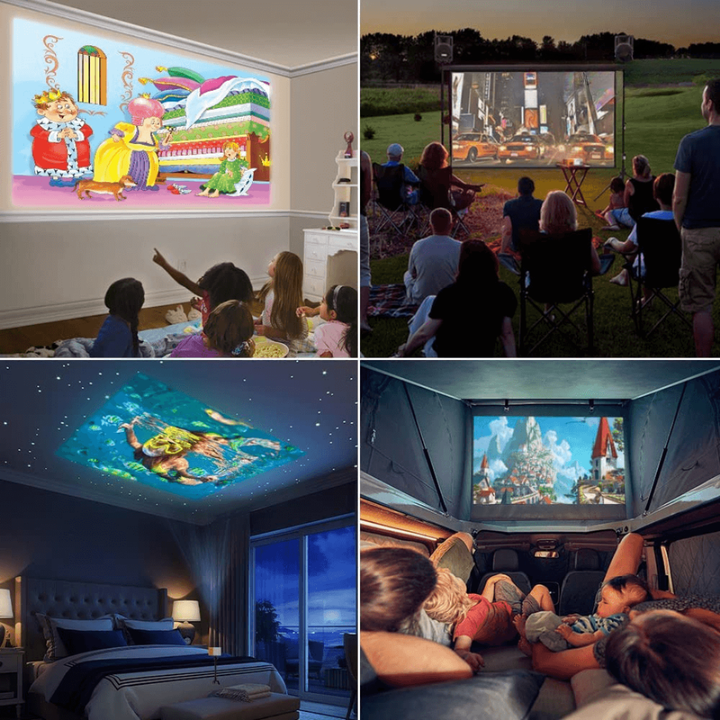 Weltcup Tragbarer Mini-Projektor Heimkino