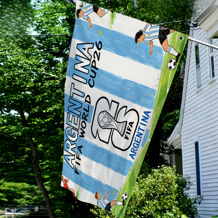 Fußball-Gartenflagge Argentinien Weltmeisterschaft Außenbanner