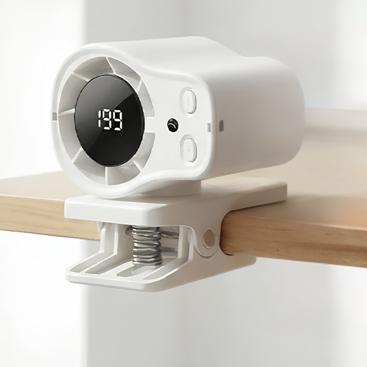 Ventilatore portatile rinfrescante da scrivania con clip regolabile e ventilazione fresca