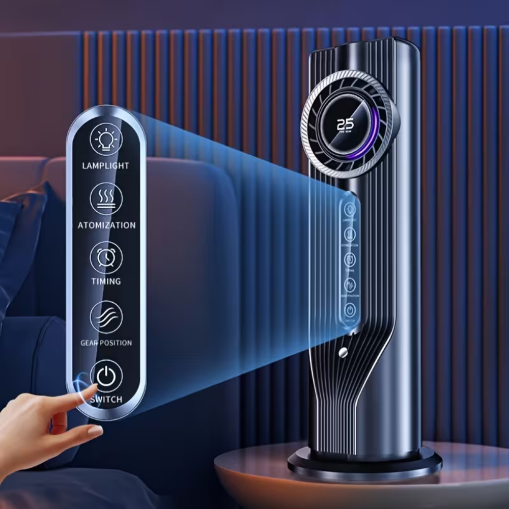 Condizionatore d'aria portatile Ventilatore a torre USB Silenzioso per raffreddamento da scrivania