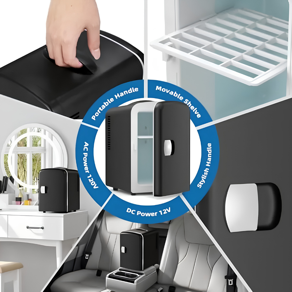 Mini-Kühlschrank Kleiner Kühler Energieeffizient Tragbar