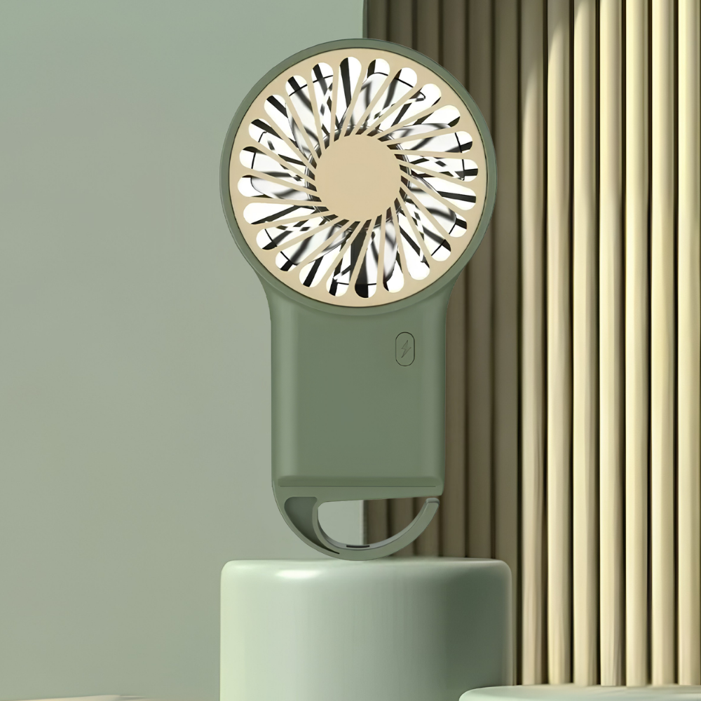 Kühlender tragbarer Handventilator, wiederaufladbar, mini, faltbar