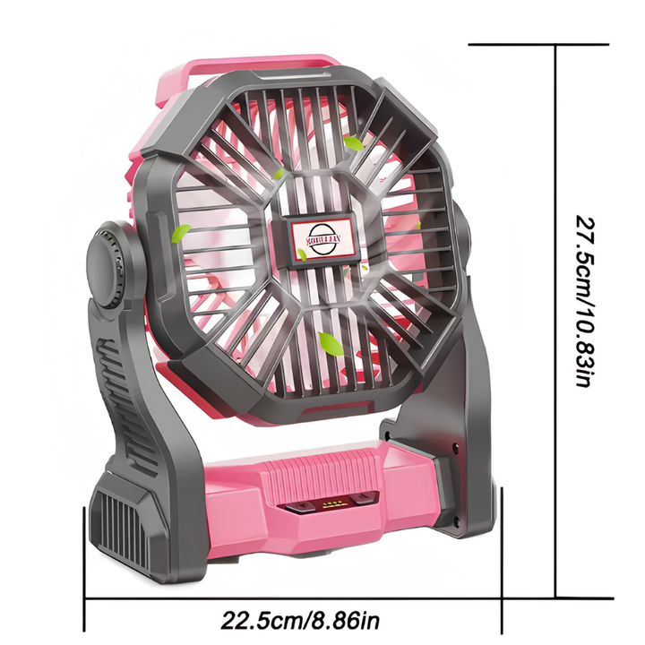 Desk Fan Portable Cooling Fan Rechargeable Camping Air Cooler