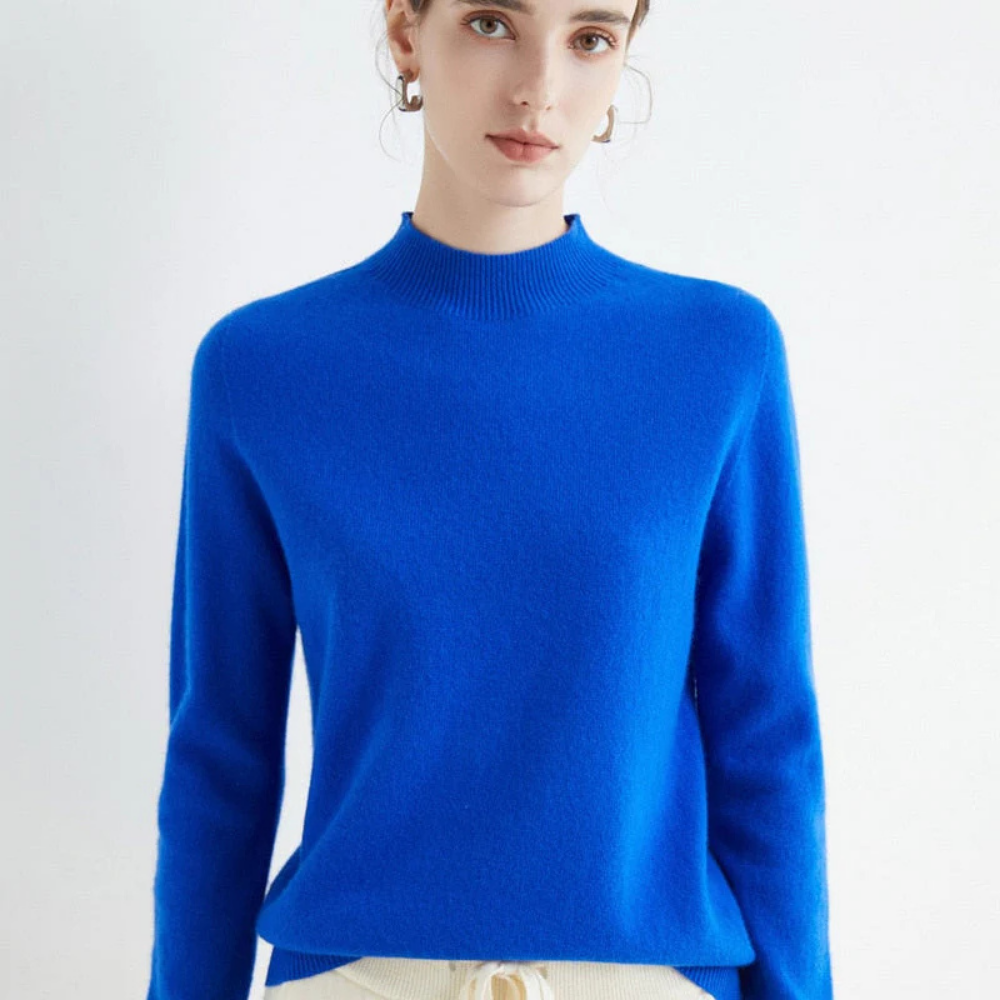 Maglione in cashmere e seta Maglione leggero a maglia Maglione in cashmere