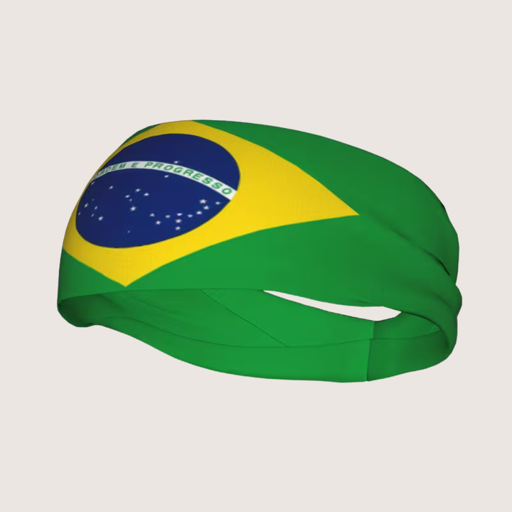 Stirnband Brasilien Flagge Weltmeisterschaft Fußball Sport Haarband