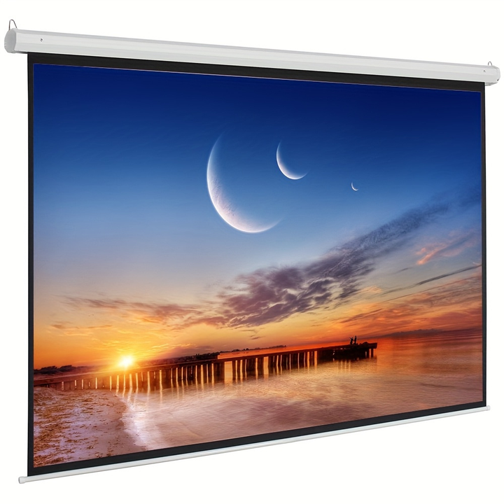 Projector Screen World Cup Motorized 100 Inch Remote Home Theater