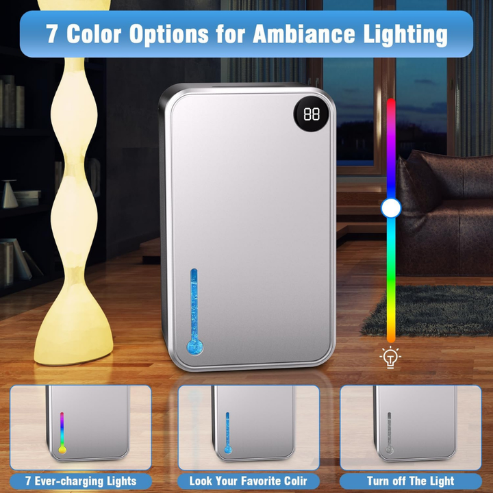 Dehumidifier Portable Quiet Air Dryer Compact Home Moisture Control