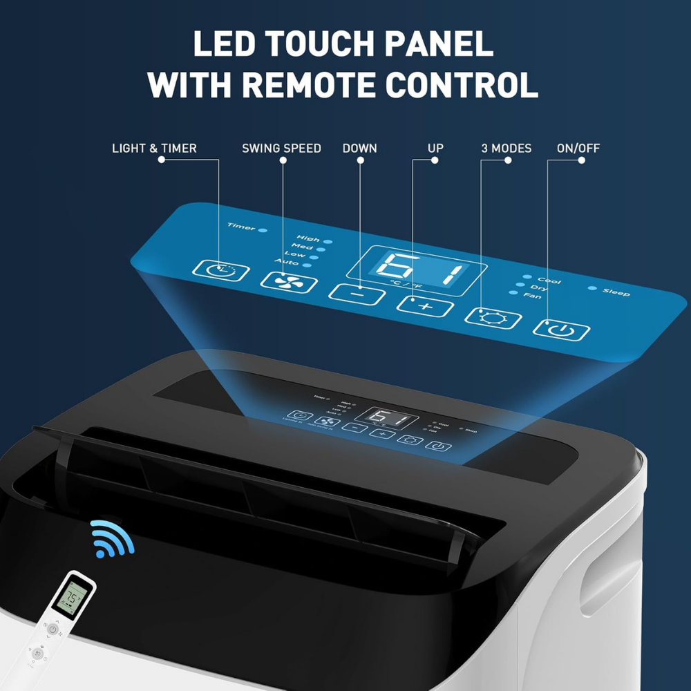 Portable Air Conditioner Floor Unit Smart Cooling Dehumidifier