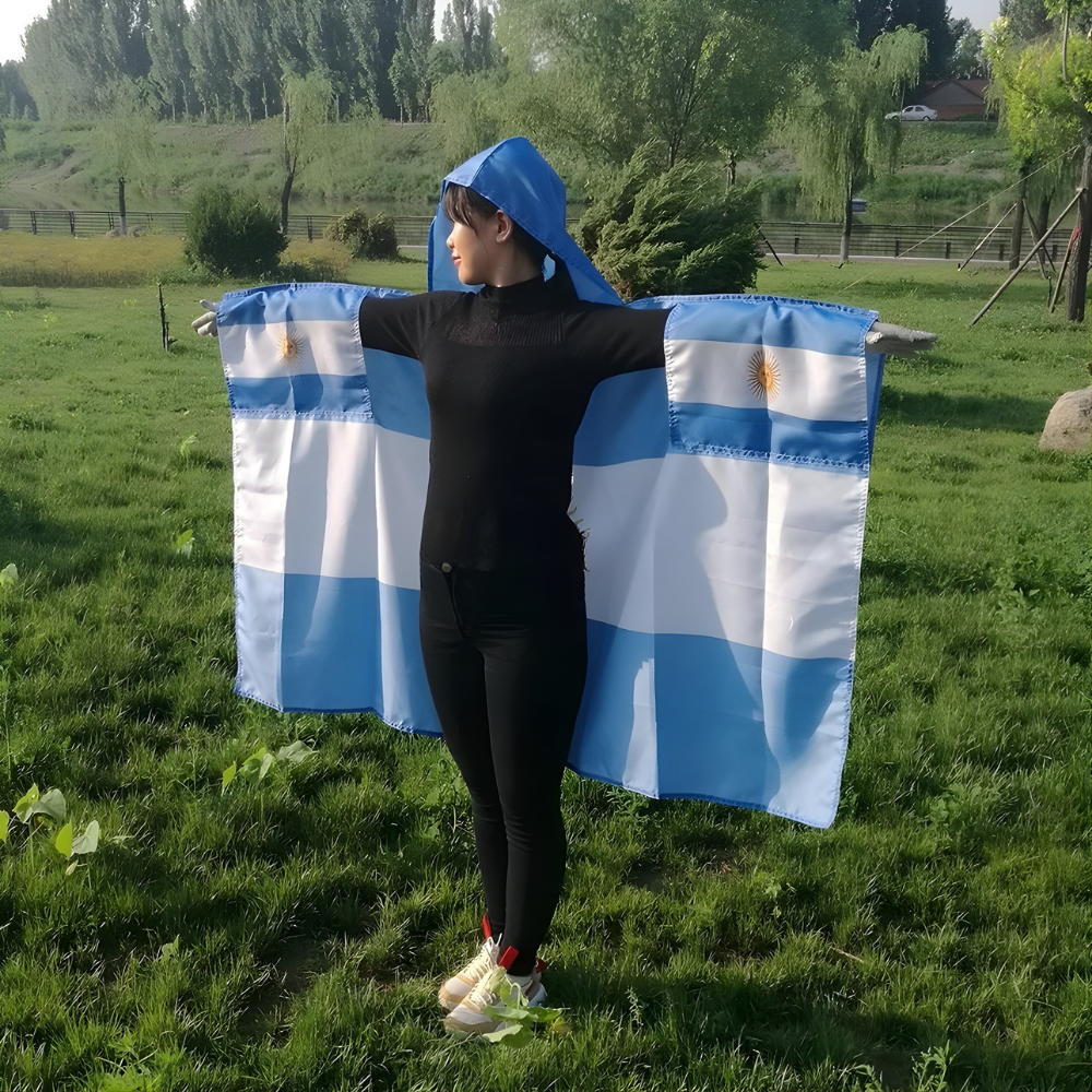 Argentina Flag Cape World Cup Polyester Sports Fan Gear Events