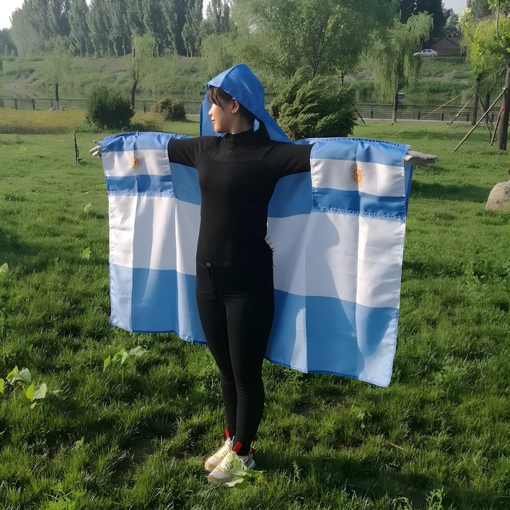 Argentina Flag Cape World Cup Polyester Sports Fan Gear Events