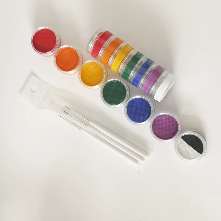 Body Paint Face Paint Set Rainbow Colors Washable Makeup World Cup