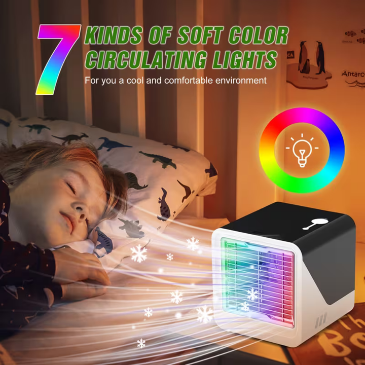 Přenosná klimatizace Mini chladicí ventilátor USB tichý