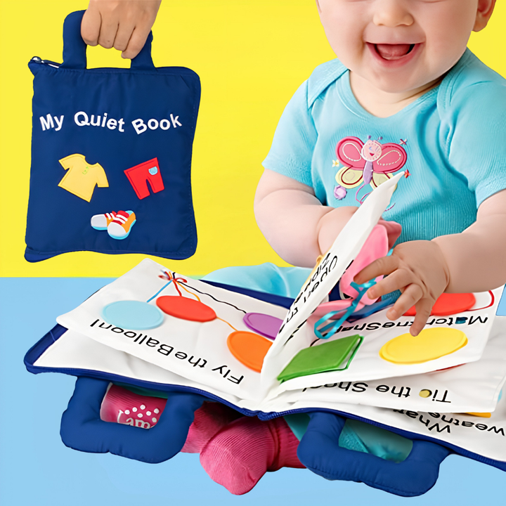 Learning Montessori Educational Toy Toddlers Fabric Activity Book