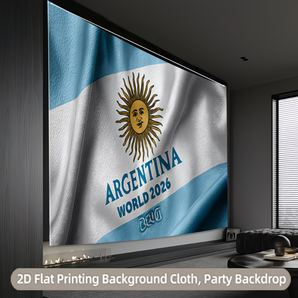 Nástěnný banner Vlajka Argentiny Fotbalové mistrovství Světová párty pozadí