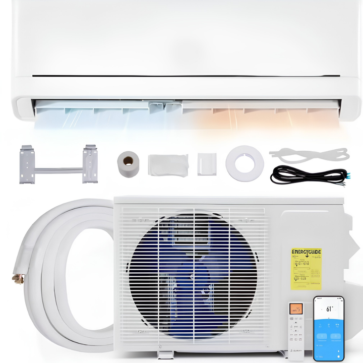 Condizionatore d'Aria Portatile Mini Split Unità di Raffreddamento e Riscaldamento 12000 BTU