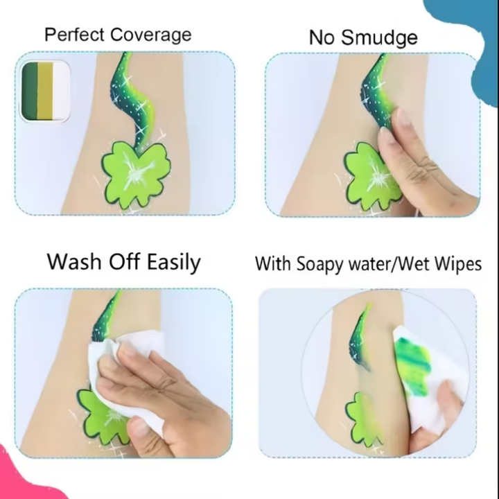 Body Paint Face Paint Kit 12 Colors Washable Makeup World Cup