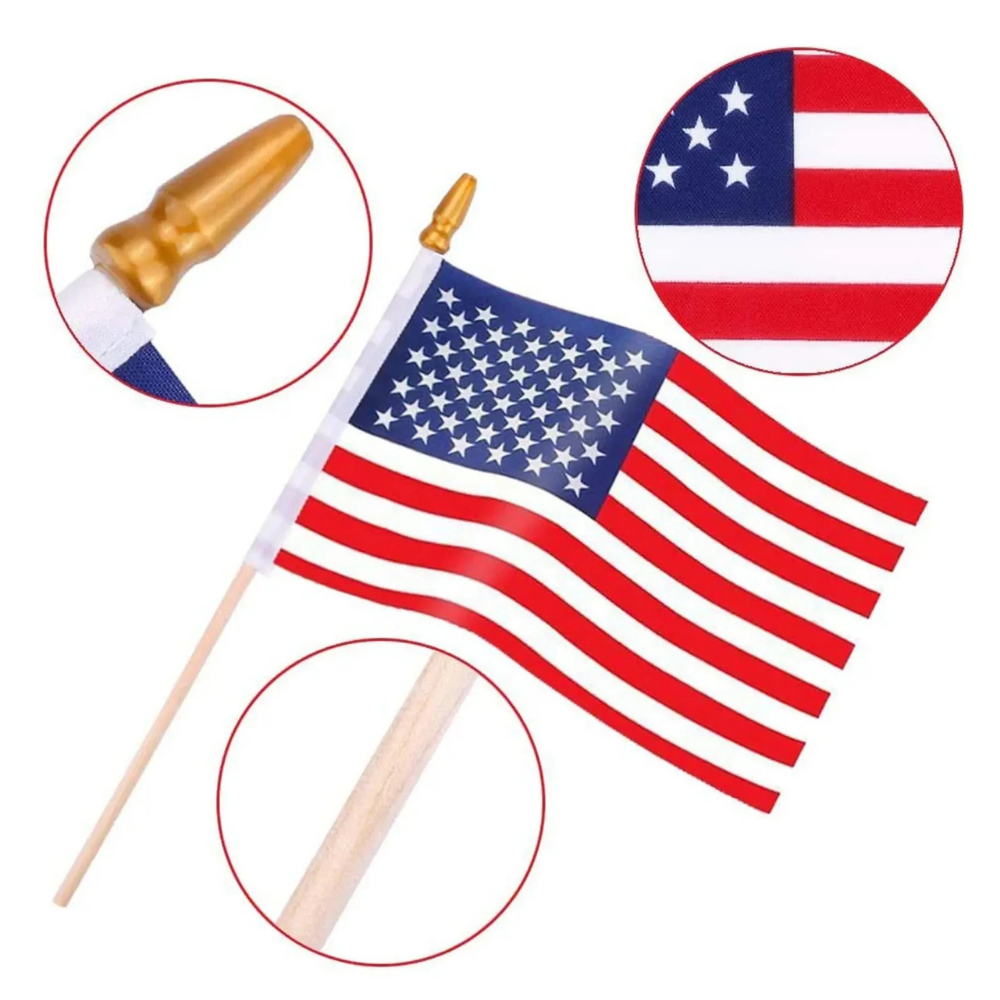 Set di ventagli con bandiere a bastoncino della Coppa del Mondo USA in confezione bulk