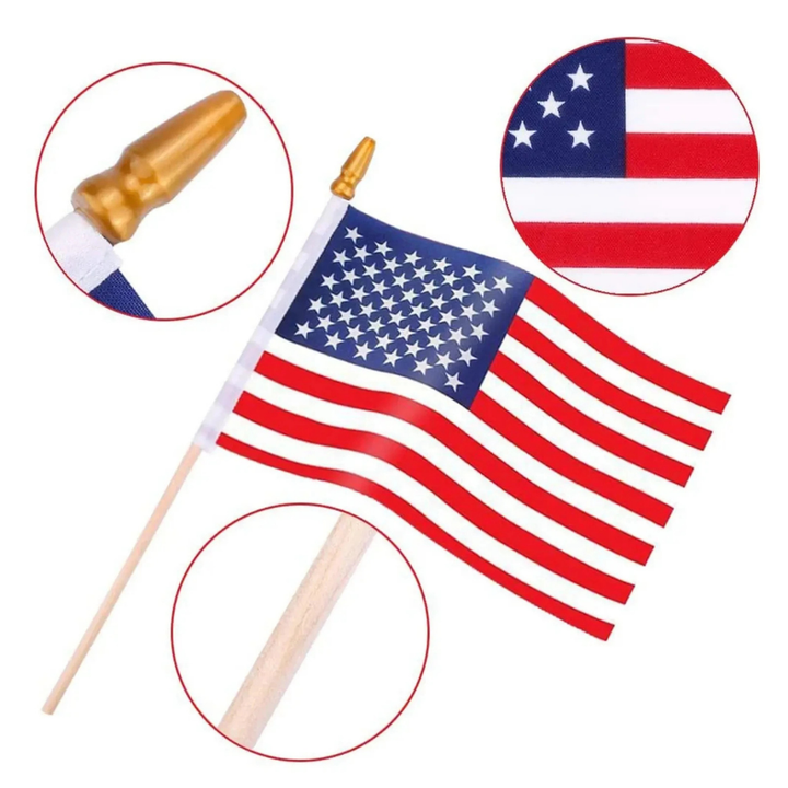 Set di ventagli con bandiere a bastoncino della Coppa del Mondo USA in confezione bulk