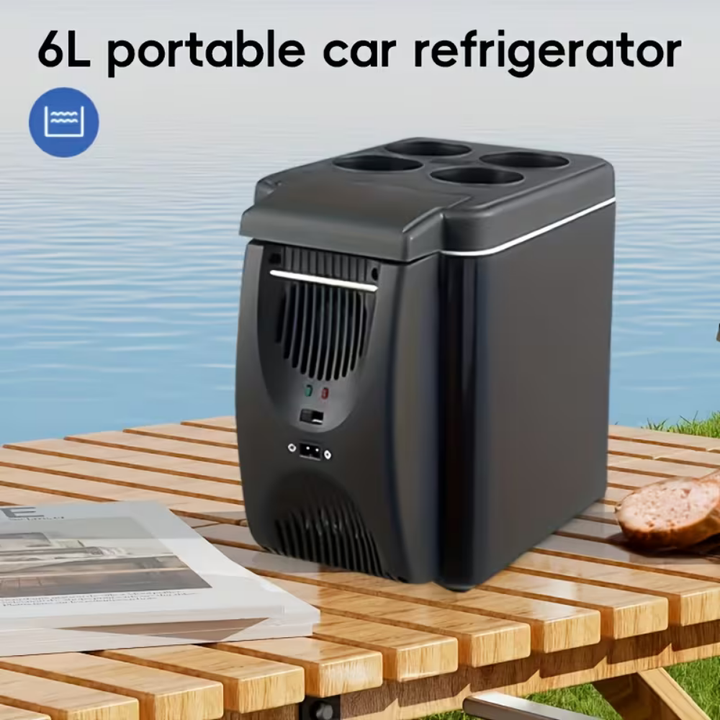 Mini Fridge Portable Car Cooler Compact Travel Refrigerator