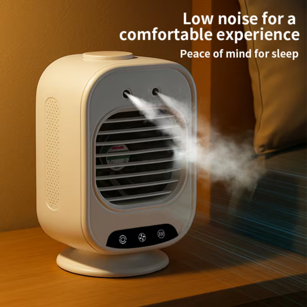 Portable Air Conditioner Mini Desk Cooling Fan USB Rechargeable