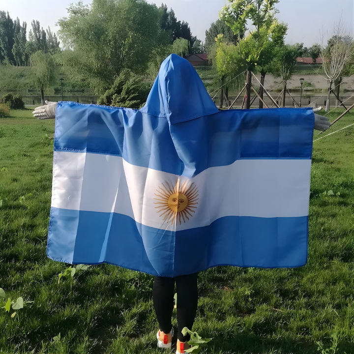 Argentina Flag Cape World Cup Polyester Sports Fan Gear Events