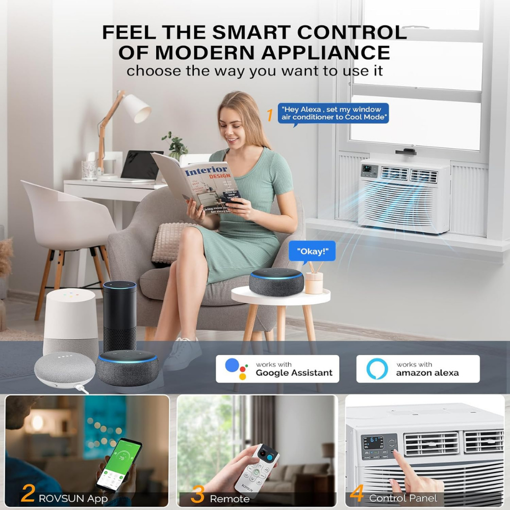 Window AC Unit 12000 BTU Smart Cooling Remote Control
