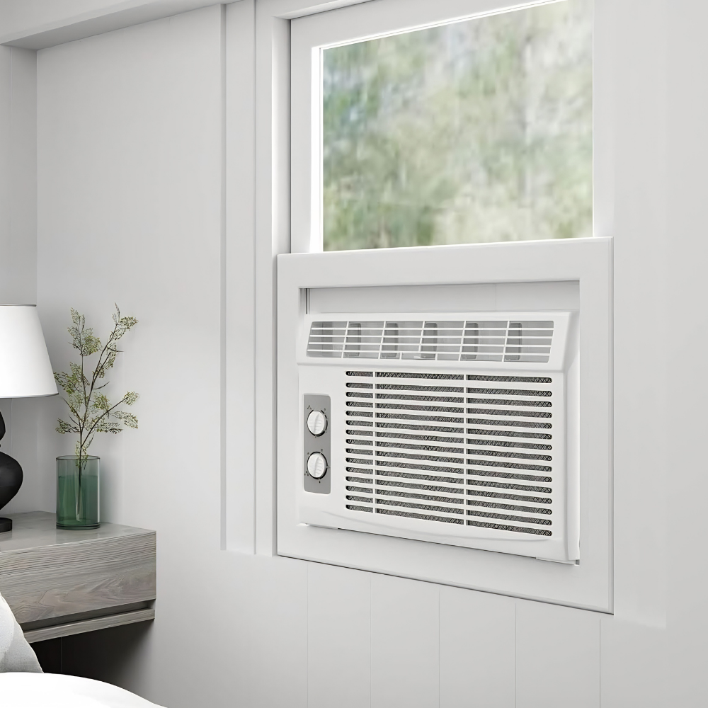 Window AC Unit 5000 BTU Quiet Cooling Compact Room Air