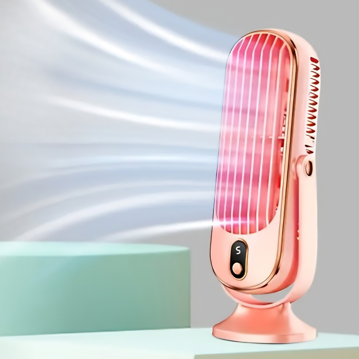 Věžový ventilátor s chlazením, dobíjecí baterií a odpařovacím chladičem