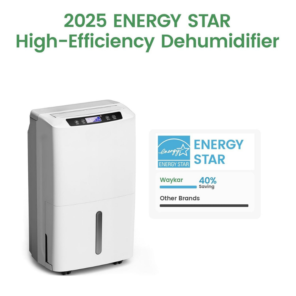 Dehumidifier High Capacity Portable Quiet Air Dryer Home Humidity Control