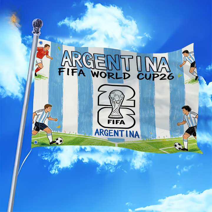 Fußball-Gartenflagge Argentinien Weltmeisterschaft Außenbanner