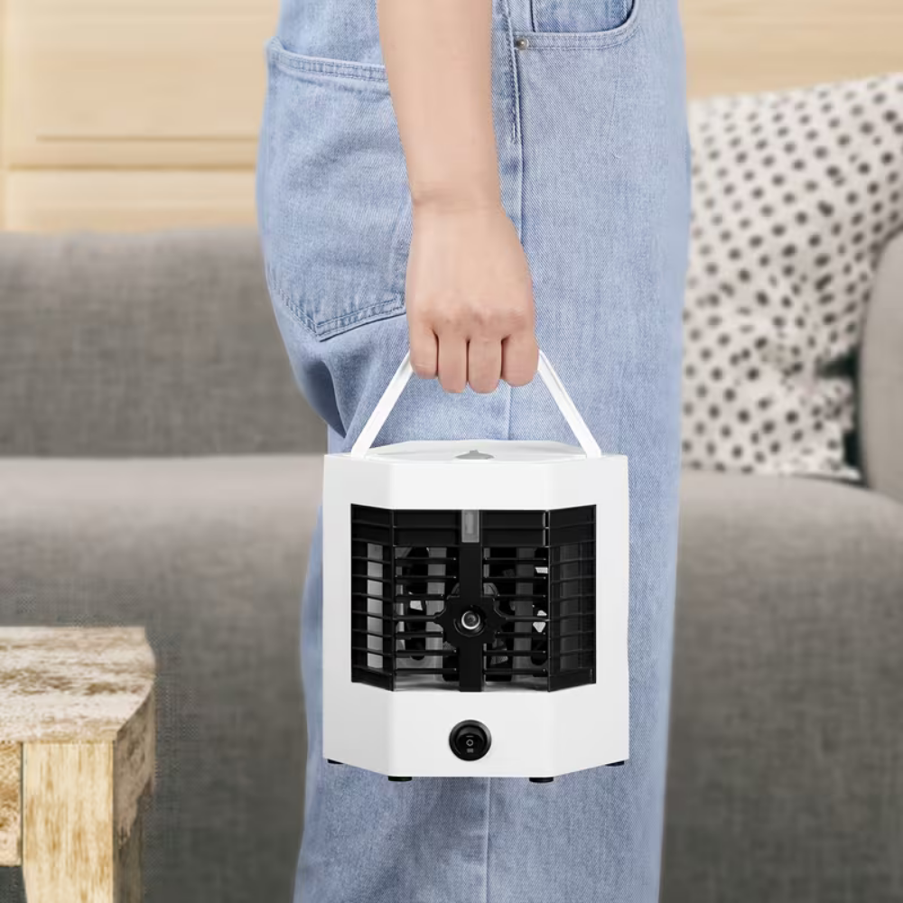 Portable Air Conditioner Mini Ice Air Cooler USB Desk Fan