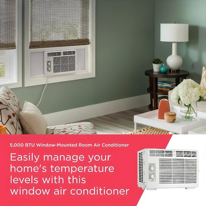 Window AC Unit Energy Efficient Air Conditioner Remote