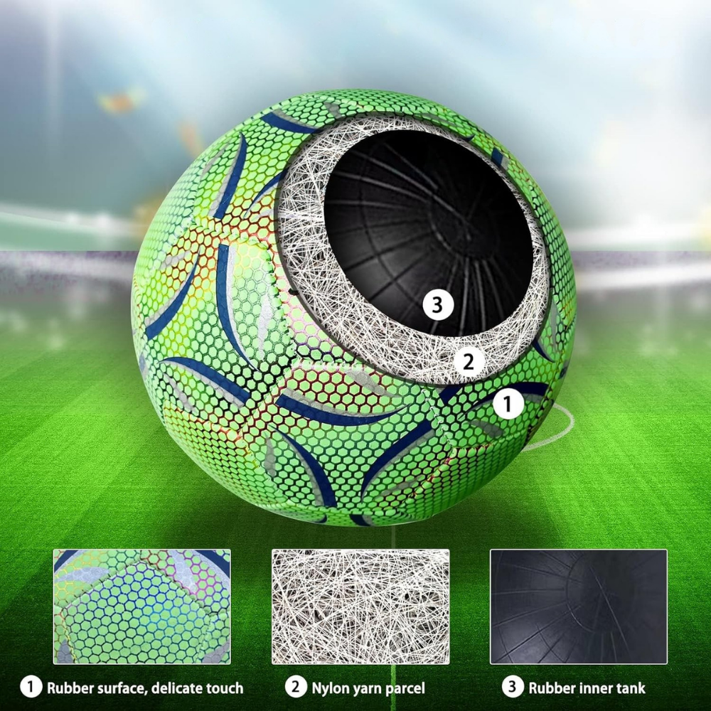 World Cup Glowing Soccer Ball Illuminated Durable Design