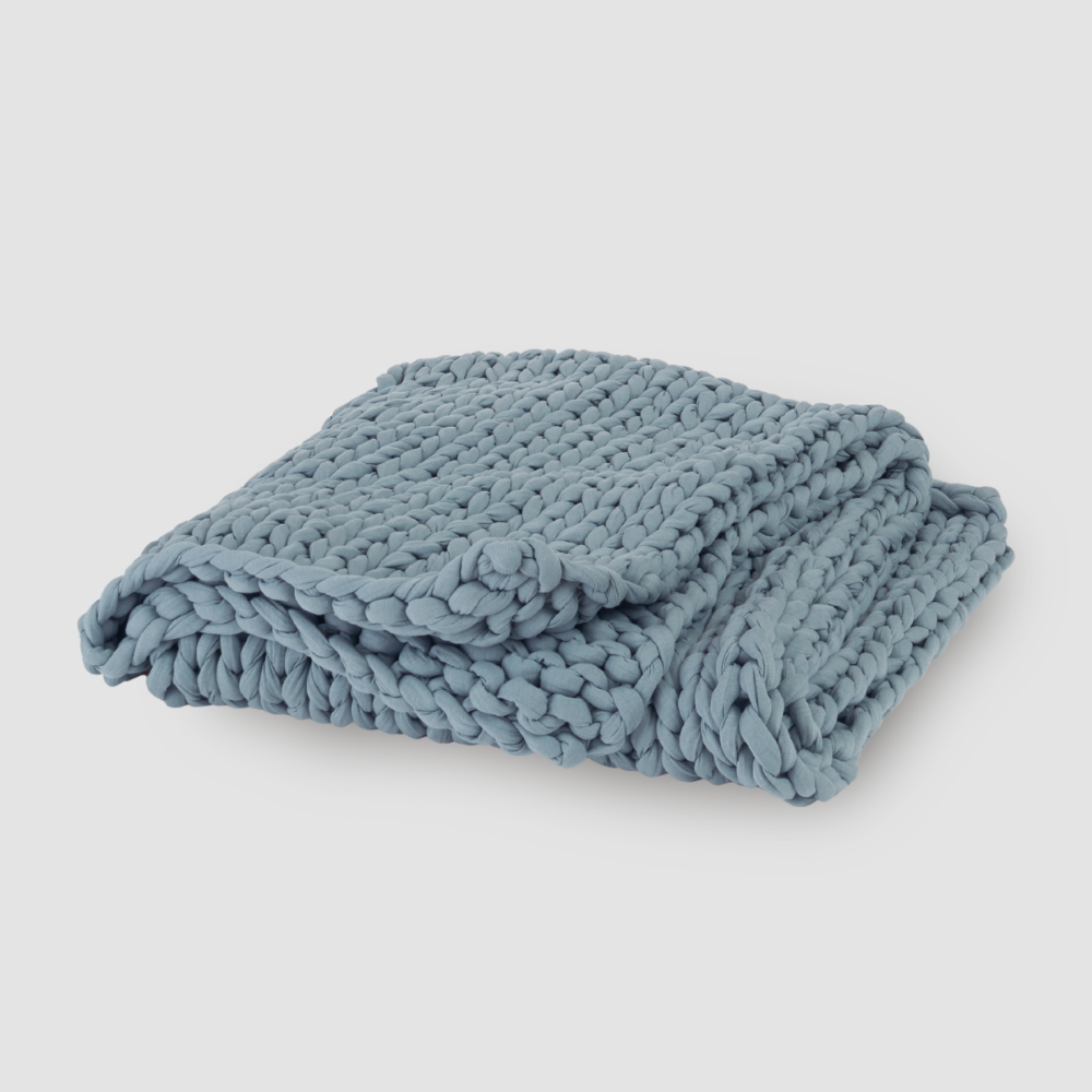Coperta Ponderata Rinfrescante in Maglia Grossa per Dormire