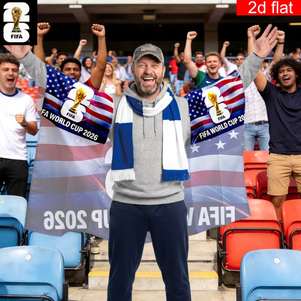USA-Flagge WM-Fan-Cape Banner Polyester Stadion Unterstützung