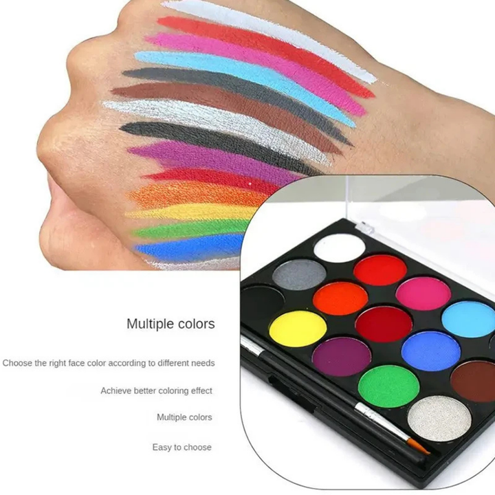 Face Paint Kit Body Paint World Cup Washable Non Toxic Palette